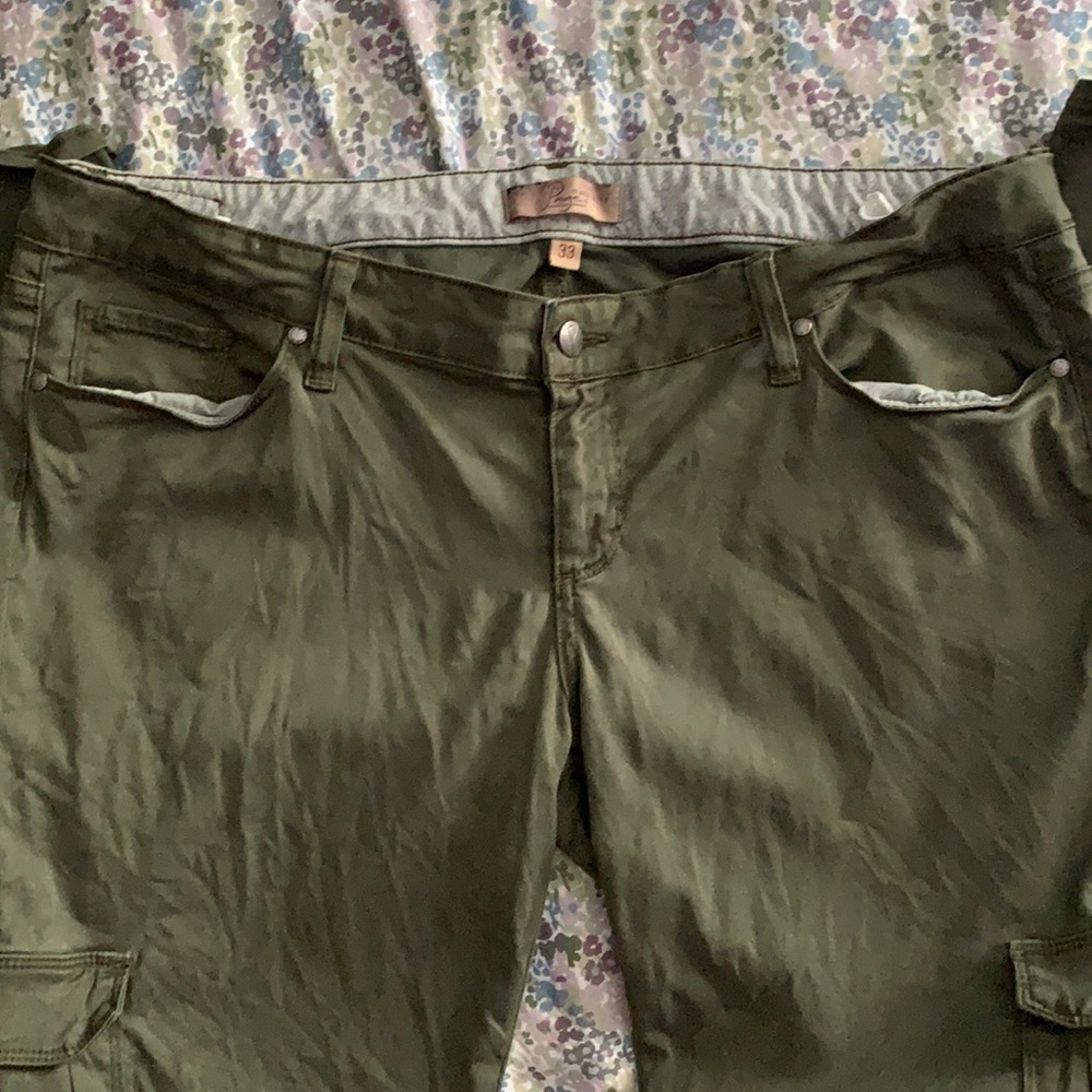 Paige Denim Layne Maternity Cargo Pants size 33 - Picture 7 of 7